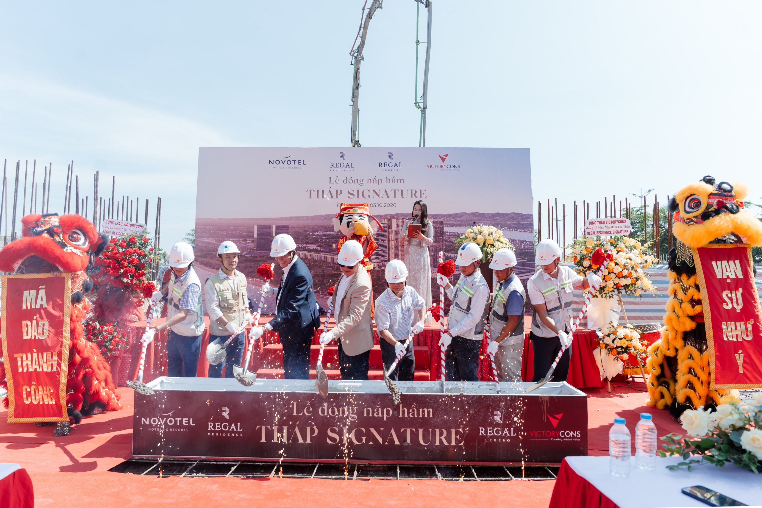VictoryCons đóng nắp hầm tháp Signature tại dự án Regal Legend